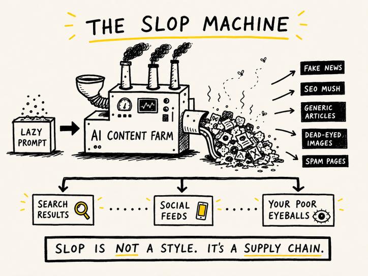 Slop is not a style. It is a supply chain.